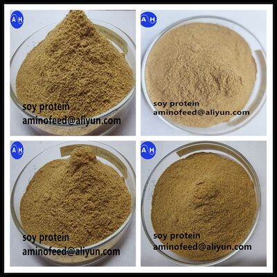 satın almak % 50 ham protein ve asitli çözünür protein içeren yem derecesinde hidrolize soya proteini tozu, hayvanların kapsamlı beslenmesi için Çevrimiçi üretim
